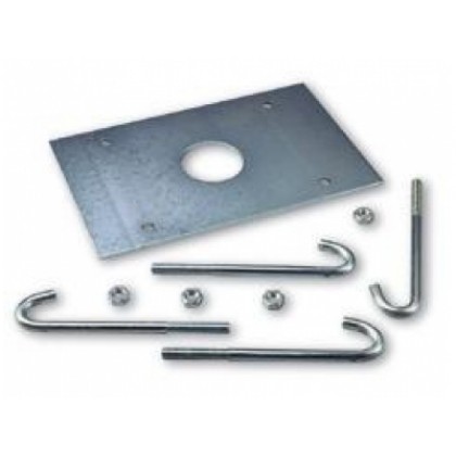 Nice SIA1 anchorage base with clamps for X-Bar barrier